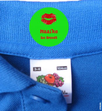 Naamlabels Kleding