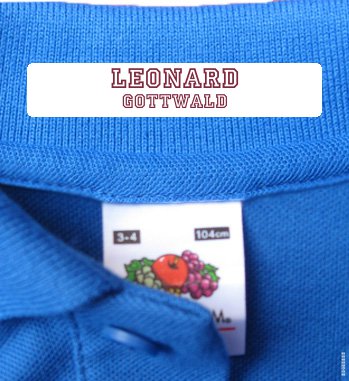 Naamlabels Kleding